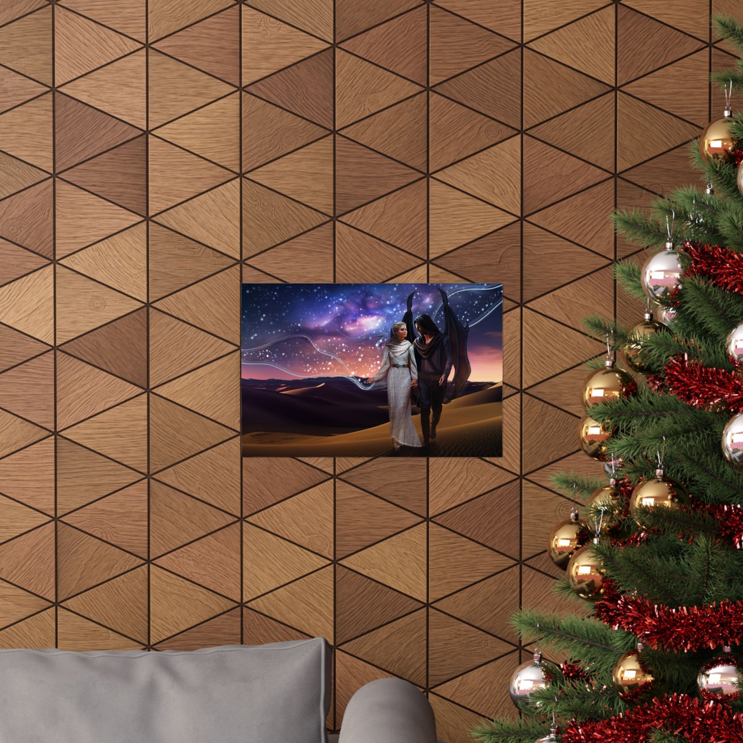 Sky Stitcher Reverse Dust Jacket Art Poster