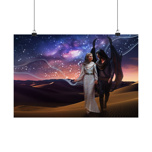 Sky Stitcher Reverse Dust Jacket Art Poster